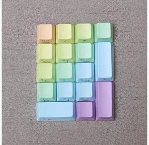17 Keys Numeric Keypad PBT Dyeing Sublimation Numpad Keycaps OEM for Cherry MX Gaming Mechanical Keyboard (Side Printed-Rainbow) 17 Keys Numeric Keypad PBT Dyeing Sublimation Numpad Keycaps OEM for Cherry MX Gaming Mechanical Keyboard (Side Printed-Rainbow)