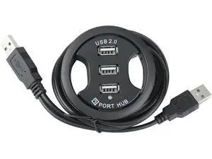USB Hub USB 2.0 Desktop Grommet USB 2.0 Hub Audio Desk Mount Adapter 3 Port Mount in Desk Multi Ports USB Hub USB 2.0 Desktop Grommet USB 2.0 Hub Audio Desk Mount Adapter 3 Port Mount in Desk Multi Ports