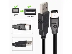 IEEE400 1394 Firewire USB AM to 6P cable USB to 1394 sound card connection USB to 6Pin 1394 cable IEEE400 1394 Firewire USB AM to 6P cable USB to 1394 sound card connection USB to 6Pin 1394 cable