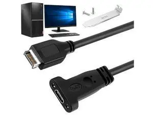 50CM USB 3.1 Type E To Type C Motherboard Exteon Cable with Panel Mount Screw Internal Adapter Cable for Desktop PC 50CM USB 3.1 Type E To Type C Motherboard Exteon Cable with Panel Mount Screw Internal Adapter Cable for Desktop PC