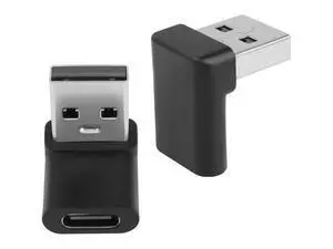 FOR 2pack 10Gbps USB 3.1 to USB C 90° Angle Adapter USB A Male to USB C Female L-Shaped Angle Connector, for OTG Data Transfer 3A FOR 2pack 10Gbps USB 3.1 to USB C 90° Angle Adapter USB A Male to USB C Female L-Shaped Angle Connector, for OTG Data Transfer 3A