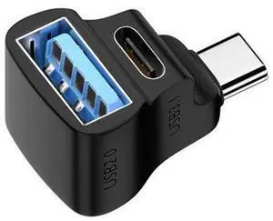 USB C OTG Cable Phone Adapter 2in1 Type C Male to USB C Female Charging Port with USB Female Splitter Adapter for USB C OTG Cable Phone Adapter 2in1 Type C Male to USB C Female Charging Port with USB Female Splitter Adapter for