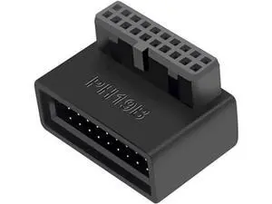 USB 3.0 90 Degree Motherboard Adapter 19 Pin/20 Pin Male to Female Exteon Adapter L Turn Right Angle Socket for Desktop Motherboard (Down Angle PH19B) USB 3.0 90 Degree Motherboard Adapter 19 Pin/20 Pin Male to Female Exteon Adapter L Turn Right Angle Socket for Desktop Motherboard (Down Angle PH19B)