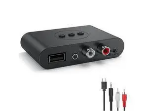 Bluetooth 5.2 Audio Receiver NFC USB Flash Drive RCA 3.5Mm AUX USB Stereo Music Wireless Adapter With Microphone Bluetooth 5.2 Audio Receiver NFC USB Flash Drive RCA 3.5Mm AUX USB Stereo Music Wireless Adapter With Microphone