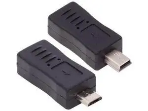 2pcs/lot Mini USB2.0 Male to Micro Female and Micro USB Male to Mini-USB Female Exteon Connector Adapter 2pcs/lot Mini USB2.0 Male to Micro Female and Micro USB Male to Mini-USB Female Exteon Connector Adapter