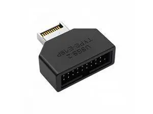 Cable Overmold Type-E IDC Socket USB 3.1 Front Panel Header to USB 3.0 20Pin Header Exteon Adapter with CH334P Cable Overmold Type-E IDC Socket USB 3.1 Front Panel Header to USB 3.0 20Pin Header Exteon Adapter with CH334P