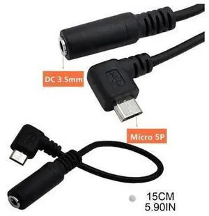 1pc 90 Degree Right Angle Micro USB 5 Pin Male To 3.5mm Female Jack AUX Audio Sync Headphone Adapter Cable Cord 1pc 90 Degree Right Angle Micro USB 5 Pin Male To 3.5mm Female Jack AUX Audio Sync Headphone Adapter Cable Cord