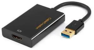 USB 3.0 to HDMI Adapter with DisplayLink, USB External Display Graphics Adapter Compatible with Windows 11,10 and macOS, Black USB 3.0 to HDMI Adapter with DisplayLink, USB External Display Graphics Adapter Compatible with Windows 11,10 and macOS, Black