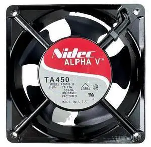 JAENFONG for NIDEC A30108-10 TA450 115V 0.26/0.21A 12038 Cooling Fan,120X120X38mm Cabinet Cooling Fan, 50/60Hz axial Fan A30108-10 BTH Connector JAENFONG for NIDEC A30108-10 TA450 115V 0.26/0.21A 12038 Cooling Fan,120X120X38mm Cabinet Cooling Fan, 50/60Hz axial Fan A30108-10 BTH Connector