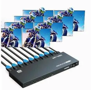 MT-VIKI HDMI Splitter 4K@60Hz, HDMI Splitter 1 in 8 Out, RGB 4:4:4, HDMI2.0b, HDCP2.2, 18Gbps, Full UHD Distributor for PS4 Fire Stick HDTV MT-VIKI HDMI Splitter 4K@60Hz, HDMI Splitter 1 in 8 Out, RGB 4:4:4, HDMI2.0b, HDCP2.2, 18Gbps, Full UHD Distributor for PS4 Fire Stick HDTV