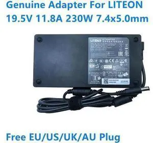 19.5V 11.8A 230W 7.4x5.0mm LITEON PA-1231-12 AC Adapter For Gaming Laptop Charger Power Supply 19.5V 11.8A 230W 7.4x5.0mm LITEON PA-1231-12 AC Adapter For Gaming Laptop Charger Power Supply