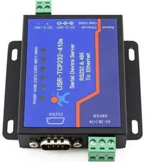 USR-TCP232-410s RS232 / RS485 Serial to Ethernet Adapter/IP Device Server Ethernet Converter Support DHCP/DNS USR-TCP232-410s RS232 / RS485 Serial to Ethernet Adapter/IP Device Server Ethernet Converter Support DHCP/DNS
