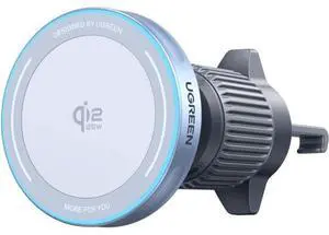UGREEN 25W MagFlow Wireless Car Charger, MagSafe Qi2 Certified Fast Charging Cradle Mount for iPhone 17/16/15/14/13/12 Series, Air Vent Clip Secure Holder with USB-C Cable UGREEN 25W MagFlow Wireless Car Charger, MagSafe Qi2 Certified Fast Charging Cradle Mount for iPhone 17/16/15/14/13/12 Series, Air Vent Clip Secure Holder with USB-C Cable