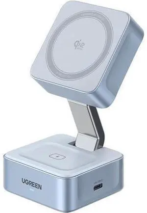 UGREEN Qi2 25W Magflow Wireless Charger Magsafe Charging Station 2-in-1 for iPhone 17/16/15/14/13/12 Pro Max, Fast Foldable Stand with USB-C Port, Compatible with AirPods, Dual Device Charging UGREEN Qi2 25W Magflow Wireless Charger Magsafe Charging Station 2-in-1 for iPhone 17/16/15/14/13/12 Pro Max, Fast Foldable Stand with USB-C Port, Compatible with AirPods, Dual Device Charging