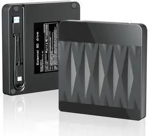 Vszerda External Blu Ray Drive Support 50G Disc Read/Write, 3D Portable USB 3.0&Type-C External Blueray/DVD Drive for PC, CD/DVD/Blu Ray Burner Suitable for Windows MacOS Linux Laptop Desktop Vszerda External Blu Ray Drive Support 50G Disc Read/Write, 3D Portable USB 3.0&Type-C External Blueray/DVD Drive for PC, CD/DVD/Blu Ray Burner Suitable for Windows MacOS Linux Laptop Desktop