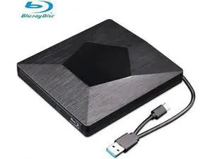 Vszerda External 3D Blu Ray DVD Drive Burner, Wihool Ultra Slim USB 3.0 and Type-C Blu Ray BD CD DVD Burner Player Writer Reader Disk for Mac OS, Windows xp/7/8/10, Laptop PC (Black) Vszerda External 3D Blu Ray DVD Drive Burner, Wihool Ultra Slim USB 3.0 and Type-C Blu Ray BD CD DVD Burner Player Writer Reader Disk for Mac OS, Windows xp/7/8/10, Laptop PC (Black)
