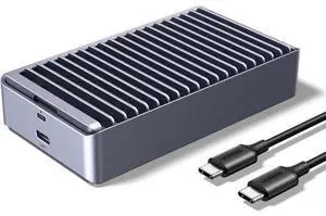 UGREEN 40Gbps M.2 NVMe Enclosure with Aluminum Double-Sided Fin Heat Dissipation, No Noise External SSD Case Compatible with Thunderbolt 4/3/USB4/3.2/2.0 M1 M2 Pro/Max (SSD Not Included) UGREEN 40Gbps M.2 NVMe Enclosure with Aluminum Double-Sided Fin Heat Dissipation, No Noise External SSD Case Compatible with Thunderbolt 4/3/USB4/3.2/2.0 M1 M2 Pro/Max (SSD Not Included)