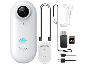 64GB FHD 1080P Mini Body Camera, Wearable Action Body Cam, Thumb Size Hands Free Recording Body Worn Camera, Premium Portable Camcorder Mount Anywhere for Pet Walking, Work, Travel (White) 64GB FHD 1080P Mini Body Camera, Wearable Action Body Cam, Thumb Size Hands Free Recording Body Worn Camera, Premium Portable Camcorder Mount Anywhere for Pet Walking, Work, Travel (White)