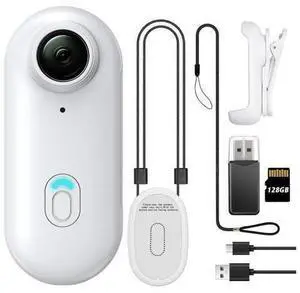Vszerda 128GB FHD 1080P Mini Body Camera, Wearable Action Body Cam, Thumb Size Hands Free Recording Body Worn Camera, Premium Portable Camcorder Mount Anywhere for Pet Walking, Work, Travel (White) Vszerda 128GB FHD 1080P Mini Body Camera, Wearable Action Body Cam, Thumb Size Hands Free Recording Body Worn Camera, Premium Portable Camcorder Mount Anywhere for Pet Walking, Work, Travel (White)