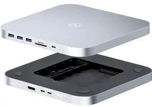 Hagibis USB-C Hub with Dual Hard Drive Enclosure, Type-C Docking Station for Mac Mini M2, Mac Studio M1 Max Ultra with 2.5inch SATA, M.2 NVMe NGFF, 4K DP1.4, USB3.1 Gen2, USB-C, SD/TF (MC25 Pro DP) Hagibis USB-C Hub with Dual Hard Drive Enclosure, Type-C Docking Station for Mac Mini M2, Mac Studio M1 Max Ultra with 2.5inch SATA, M.2 NVMe NGFF, 4K DP1.4, USB3.1 Gen2, USB-C, SD/TF (MC25 Pro DP)