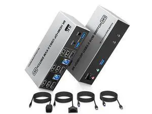 8K@60Hz USB3.0 2 Displayport+HDMI KVM Switch Triple Monitor 2Computer, 2PC Share 3Monitors (HDMI+2 Displayport) KVM Switch with Audio Microphone and 3USB Ports, HDMI+2 DP Monitor Switch for 2PC 8K@60Hz USB3.0 2 Displayport+HDMI KVM Switch Triple Monitor 2Computer, 2PC Share 3Monitors (HDMI+2 Displayport) KVM Switch with Audio Microphone and 3USB Ports, HDMI+2 DP Monitor Switch for 2PC