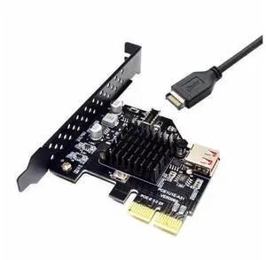 10Gbps USB 3.1 Front Panel Type-E Socket and USB 2.0 Type-A to PCI-E Express Card Adapter for Motherboard UC-136 10Gbps USB 3.1 Front Panel Type-E Socket and USB 2.0 Type-A to PCI-E Express Card Adapter for Motherboard UC-136