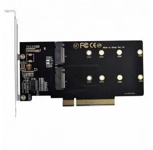 Dual 2X NVME M.2 AHCI to PCIE Express 3.0 Gen3 X8 X16 Raid Card VROC Raid0 Hyper Adapter SA-024-NV001 Dual 2X NVME M.2 AHCI to PCIE Express 3.0 Gen3 X8 X16 Raid Card VROC Raid0 Hyper Adapter SA-024-NV001