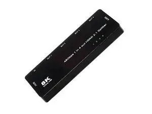 HDMI Splitter 8K 60hz Ultra-HD Converter Compatible 2.1 Switch 1-IN-4-OUT 48Gbps UHD Hub Support HDCP SST Extended 4K@120hz 3.5mm Audio HDMI Splitter 8K 60hz Ultra-HD Converter Compatible 2.1 Switch 1-IN-4-OUT 48Gbps UHD Hub Support HDCP SST Extended 4K@120hz 3.5mm Audio