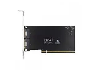 External Slimline Dual SFF-8654 8X 74Pin to PCIE 16X Express 3.0 PCIE4.0 Raid Card VROC Raid0 Hyper Adapter SA-016-2X External Slimline Dual SFF-8654 8X 74Pin to PCIE 16X Express 3.0 PCIE4.0 Raid Card VROC Raid0 Hyper Adapter SA-016-2X
