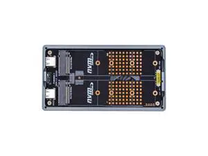 Dual NVME M.2 NGFF M-Key to USB-C Type-C Raid0 Raid1 JBOD Big Enclosure 20Gbps with Fan Raid0 Hyper Adapter Dual NVME M.2 NGFF M-Key to USB-C Type-C Raid0 Raid1 JBOD Big Enclosure 20Gbps with Fan Raid0 Hyper Adapter