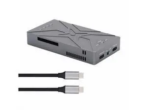 Dual NVME M.2 NGFF M-Key to Type-C USB-C Raid0 Raid1 JBOD Big Enclosure 20Gbps with Fan Raid0 Hyper Adapter UC-031 Dual NVME M.2 NGFF M-Key to Type-C USB-C Raid0 Raid1 JBOD Big Enclosure 20Gbps with Fan Raid0 Hyper Adapter UC-031