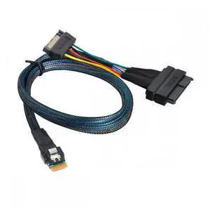 U.2 U2 SFF-8639 to Slimline SFF-8654 4i NVME PCIe SSD Cable for Mainboard SSD 750 p3600 p3700 M.2 SF-104 U.2 U2 SFF-8639 to Slimline SFF-8654 4i NVME PCIe SSD Cable for Mainboard SSD 750 p3600 p3700 M.2 SF-104