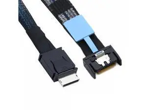 PCI-E 5.0 Mini Cool Edge IO MCIO PCI-E 4i 38Pin Male to SFF-8611 Oculink 4X Extender Cable 50cm SF-077 PCI-E 5.0 Mini Cool Edge IO MCIO PCI-E 4i 38Pin Male to SFF-8611 Oculink 4X Extender Cable 50cm SF-077