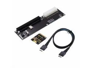 PCI-E 3.0 M.2 M-key to Oculink SFF-8612 SFF-8611 Host Adapter for GPD WIN Max2 External Graphics Card & SSD SF-014-BK+SF-061 PCI-E 3.0 M.2 M-key to Oculink SFF-8612 SFF-8611 Host Adapter for GPD WIN Max2 External Graphics Card & SSD SF-014-BK+SF-061