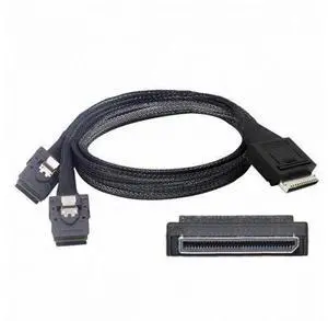 OCuLink PCIe PCI-Express SFF-8611 8x 8-Lane to Dual SFF-8087 4x SSD Data Active Cable 50cm SF-050 OCuLink PCIe PCI-Express SFF-8611 8x 8-Lane to Dual SFF-8087 4x SSD Data Active Cable 50cm SF-050