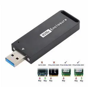 USB 3.1 Gen2 10Gbps to NVME PCI-E M-Key Solid State Drive External Enclosure 2230/2242mm U3-017-2242MG USB 3.1 Gen2 10Gbps to NVME PCI-E M-Key Solid State Drive External Enclosure 2230/2242mm U3-017-2242MG