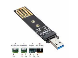 USB 3.0 to NVME M-key M.2 NGFF SATA SSD External PCBA Case Conveter Adapter RTL9210B Chipset U3-057-2280MM USB 3.0 to NVME M-key M.2 NGFF SATA SSD External PCBA Case Conveter Adapter RTL9210B Chipset U3-057-2280MM