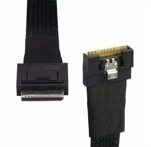 Oculink PCIe PCI-Express SFF-8611 8i to SFF-8654 8i 8x Slimline SSD Data Active Cable 50cm SF-076 Oculink PCIe PCI-Express SFF-8611 8i to SFF-8654 8i 8x Slimline SSD Data Active Cable 50cm SF-076