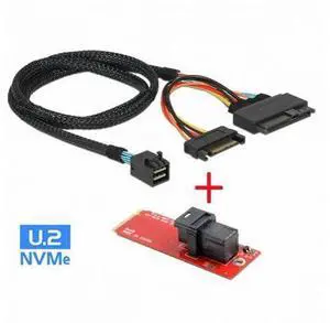 M.2 SFF-8643 Card Adapter and U.2 U2 SFF-8639 NVME PCIe SSD Cable PCI-E 3.0 4.0 for Mainboard SSD SF-093+SF-094-RE M.2 SFF-8643 Card Adapter and U.2 U2 SFF-8639 NVME PCIe SSD Cable PCI-E 3.0 4.0 for Mainboard SSD SF-093+SF-094-RE