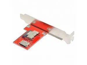 PCI-Express 4.0 Mini SAS SFF-8087 to Oculink SFF-8611 SFF-8612 PCBA Female Adapter With Bracket SF-041 PCI-Express 4.0 Mini SAS SFF-8087 to Oculink SFF-8611 SFF-8612 PCBA Female Adapter With Bracket SF-041