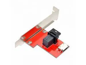 PCI-Express 4.0 Mini SAS HD SFF-8643 to Oculink SFF-8611 SFF-8612 PCBA Female Adapter With Bracket SF-042 PCI-Express 4.0 Mini SAS HD SFF-8643 to Oculink SFF-8611 SFF-8612 PCBA Female Adapter With Bracket SF-042