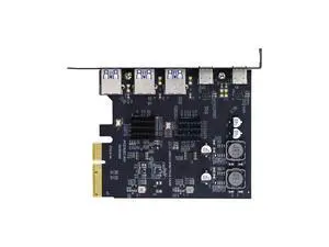 10Gbps Three Type-A USB3.0 Back Panel Socket & Dual USB3.1 Type-C USB-C to PCI-E Express Card Adapter ASM3142 VL822 10Gbps Three Type-A USB3.0 Back Panel Socket & Dual USB3.1 Type-C USB-C to PCI-E Express Card Adapter ASM3142 VL822
