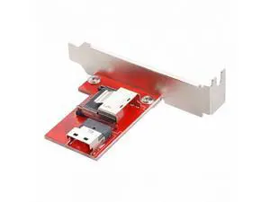 PCI-Express 4.0 Slimline SAS SFF-8654 to Mini SAS SFF-8087 PCBA Female Adapter With Bracket SF-045 PCI-Express 4.0 Slimline SAS SFF-8654 to Mini SAS SFF-8087 PCBA Female Adapter With Bracket SF-045
