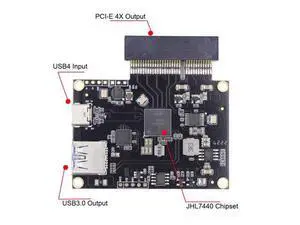 Type-C USB4 40Gbps to PCI-E SSD 4x Graphics Card Converter Cable USB4.0 40Gbps JHL7440 Chipset Type-C USB4 40Gbps to PCI-E SSD 4x Graphics Card Converter Cable USB4.0 40Gbps JHL7440 Chipset