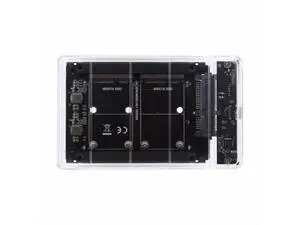 Dual MSATA Mini-SATA SSD Card JBOD Raid0 Span Bridge to USB3.0 Type-C USB-C 2.5inch SATA Combo Enclosure SA-049+UC-079-WH Dual MSATA Mini-SATA SSD Card JBOD Raid0 Span Bridge to USB3.0 Type-C USB-C 2.5inch SATA Combo Enclosure SA-049+UC-079-WH