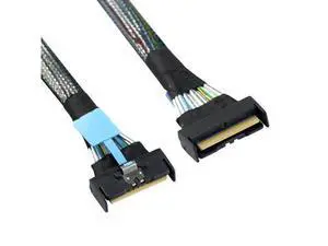 PCI-E 5.0 Mini Cool Edge IO MCIO STR PCI-E Slimline SAS 8i 74Pin Male to MCIO 74Pin Male Extender Cable 50cm PCI-E 5.0 Mini Cool Edge IO MCIO STR PCI-E Slimline SAS 8i 74Pin Male to MCIO 74Pin Male Extender Cable 50cm