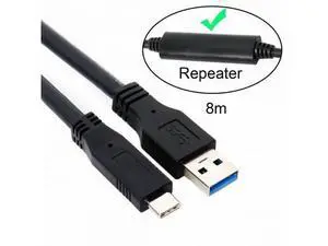 5Gbps USB-C USB 3.1 Type-C Male to USB3.0 Type A Male Data GL3523 Extender Cable for Tablet Phone Hard Disk Drive (8 Meters) UC-199-8.0M F 5Gbps USB-C USB 3.1 Type-C Male to USB3.0 Type A Male Data GL3523 Extender Cable for Tablet Phone Hard Disk Drive (8 Meters) UC-199-8.0M F