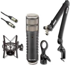 Rode Procaster Cardioid Dynamic Broadcast Microphone with Rode PSA1+ Microphone Boom Arm, PSM1 Shockmount and XLR Cable Rode Procaster Cardioid Dynamic Broadcast Microphone with Rode PSA1+ Microphone Boom Arm, PSM1 Shockmount and XLR Cable