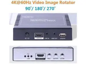 4K@60Hz HDMI to HDMI Video Converter Image Rotator 90/180/270 Degree,Support Up and Down Frequency Conversion,Frame Rate Changes,Audio Synthesis and Separation 4K@60Hz HDMI to HDMI Video Converter Image Rotator 90/180/270 Degree,Support Up and Down Frequency Conversion,Frame Rate Changes,Audio Synthesis and Separation