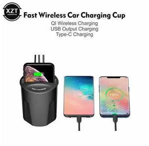 10W Fast Wireless Charger Car Charger Cup for IPhone 11 Max Pro XS XR/X/8 SAMSUNG S9/S8/Note10/Note9 Car Cup Charging Holder 10W Fast Wireless Charger Car Charger Cup for IPhone 11 Max Pro XS XR/X/8 SAMSUNG S9/S8/Note10/Note9 Car Cup Charging Holder